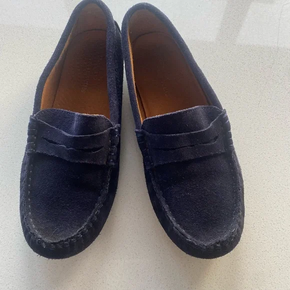 Crewcuts | Shoes | Boys Blue Suede Dress Shoes Sized | Poshmark
